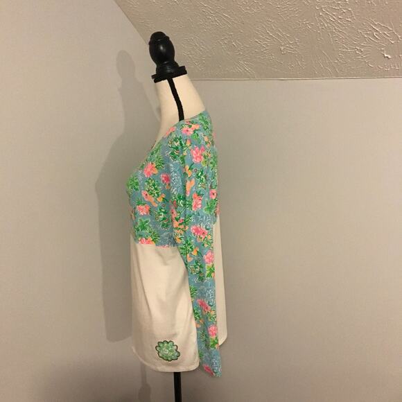 Disney Parks x Lilly Pulitzer Finn Blue Ibiza Lilly Loves Disney L/S Top - MED - Picture 3 of 13